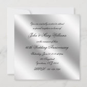 60e anniversaire de mariage Invitation photo 13,3x (Dos)