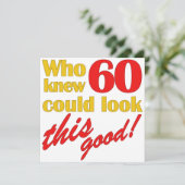 60e anniversaire des invitations de fête (Debout devant)