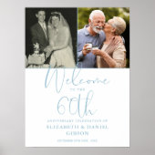 60e anniversaire du Mariage 2 Affiche de bienvenue (Devant)