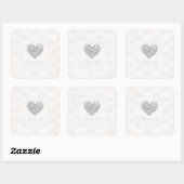 60e Anniversaire du Mariage diamant autocollant (Feuille)