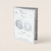 60e anniversaire du Mariage Merci Cartes (Devant)