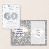 60e anniversaire du Mariage Merci Cartes (Affichage)