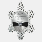60e anniversaire du Mariage Ornement de flocon de  (Vue impression)