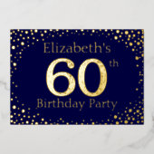 60e anniversaire Foil Invitation (Recto)
