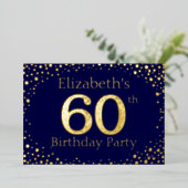60e anniversaire Foil Invitation (Debout devant)