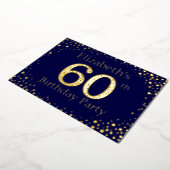 60e anniversaire Foil Invitation (Rotation)