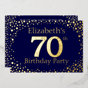 60e anniversaire Foil Invitation