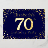 60e anniversaire Foil Invitation (Recto)