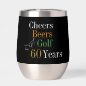 60e anniversaire Golf Cheers Bières Black Gold Par (Arrière)