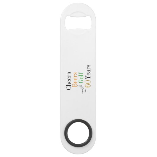 60e Anniversaire Golf Cheers Bières Mini Fête (Dos)