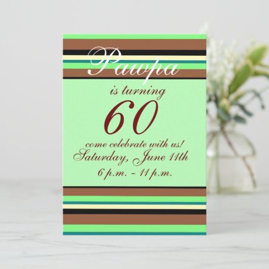 60e anniversaire Invitation (Debout devant)