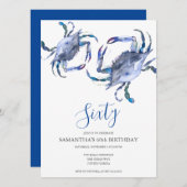 60e anniversaire Invitation Crab bouil (Devant / Derrière)