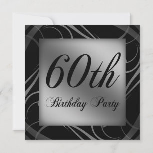 60e anniversaire Invitation de fête