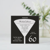 60e anniversaire Invitation de fête Un toast pour (Debout devant)