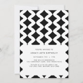 60e anniversaire invitation moderne minimaliste ph (Dos)