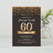 60e anniversaire Invitation Parties scintillant no (Debout devant)