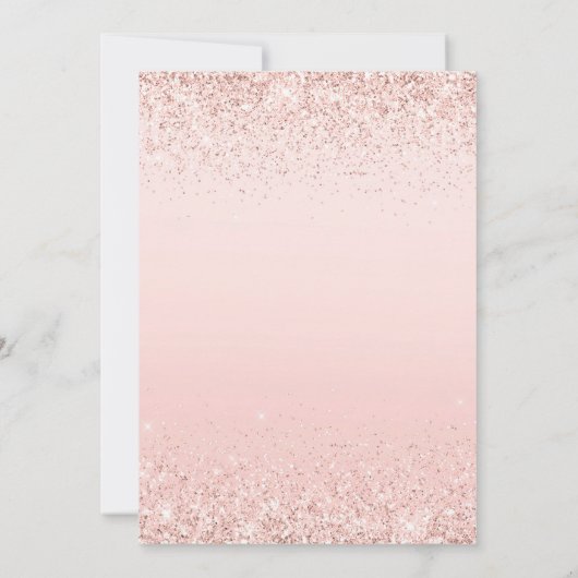 60e anniversaire Invitation Rose imprimable Or soi (Dos)