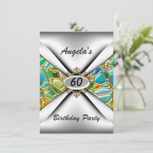 60e anniversaire Invitation soixante (Debout devant)