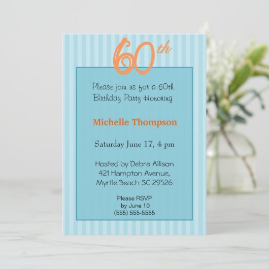 60e anniversaire Invitations (Debout devant)