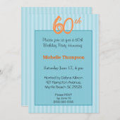 60e anniversaire Invitations (Devant / Derrière)
