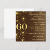 60e anniversaire Invitations (Devant / Derrière)