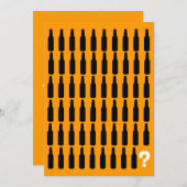 60e anniversaire Invitations - Bière Cheers! (Devant / Derrière)