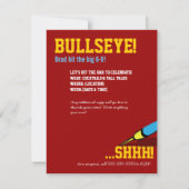 60e anniversaire Invitations - Cible Bullseye (Dos)