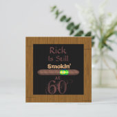 60E ANNIVERSAIRE Invitations CIGAR CADRE D'APPAREN (Debout devant)