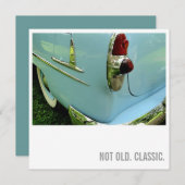 60e anniversaire Invitations - Pas vieux. Classiqu (Devant / Derrière)