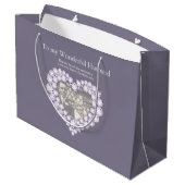 60e anniversaire mariage diamant sac cadeau photo (Dos Angle)