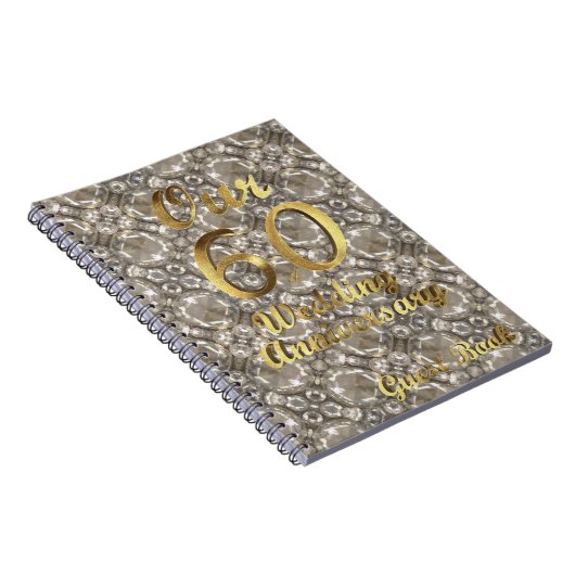 60e anniversaire Mariage Livre d'or Diamants (Côté Droit)