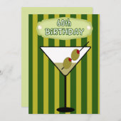 60e anniversaire Martini Party Invitation (Devant / Derrière)