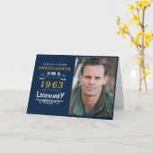 60e anniversaire Né 1963 Légende Modèle photo (Fleur jaune)