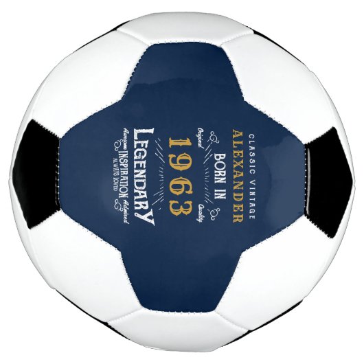 60e anniversaire Né 1963 Nom du monogramme Légende (Tourné)