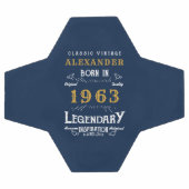 60e anniversaire Né 1963 Nom du monogramme Légende (Plat)