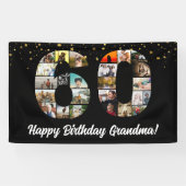 60e anniversaire Photo Collage Bannière pour grand (Horizontal)