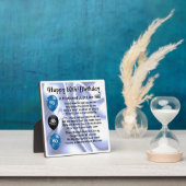 60e anniversaire Poème du mari Plaque (Insitu)