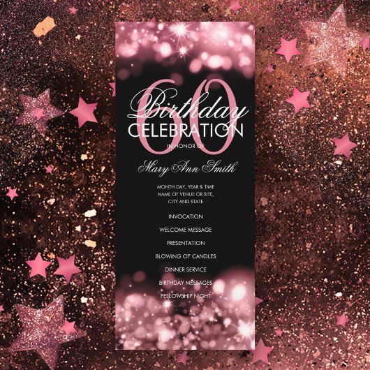 60e anniversaire Programme Glam Lights Rose Gold M