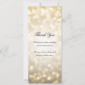 60e Anniversaire Programme Gold Bokeh avec Merci (Dos)