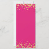 60e Anniversaire Programme Gold Hot Pink Confetti (Dos)