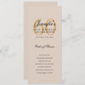 60e Anniversaire Programme Merci d'or Champagne (Devant / Derrière)