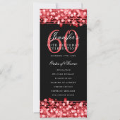 60e Anniversaire Programme Rouge Menu+Merci (Devant)