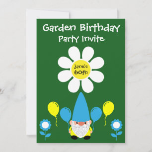 60e anniversaire Summer Garden Party Invitation