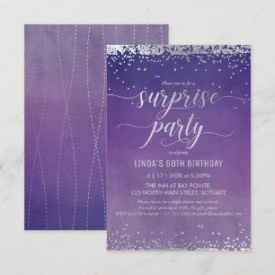 60e anniversaire Surprise Party Invitation - Éléga