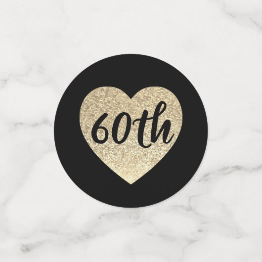 60e anniversaire table confetti (Petit recto)