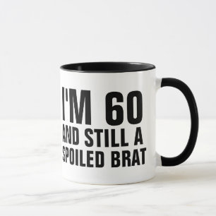60E BIRTHDAY FUNNY COFFEE MUGS, BRAT MOK