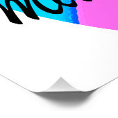  60E BIRTHDAY RAINBOW BUTTERFLY-ONTWERP PERFECT POSTER (Hoek)