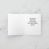 **60e BIRTHDAY WENS VAN COMEDIC SPANIEL** Kaart (Binnen)