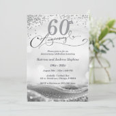 60e bruiloft Jubileum Elegant Printable Kaart (Staand voorkant)