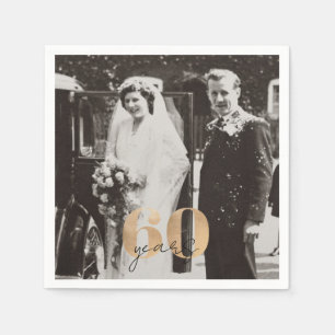 60e bruiloft Jubileum foto Toen & Nu Servet